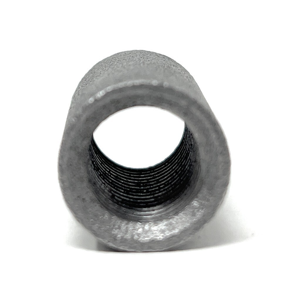 Steel Pipe Fitting, Coupling, 1/4" NPT Female, Black Finish