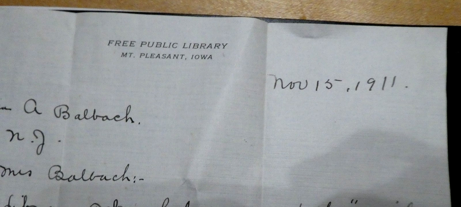 Cupid Intelligent Julia Anna Nenninger Balbach Correspondence letters