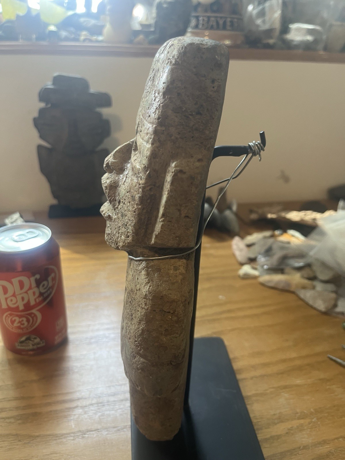 Massive Olmec 11” Stone Figure PreColumbian Ancient Artifact Teotihuacan Mayan