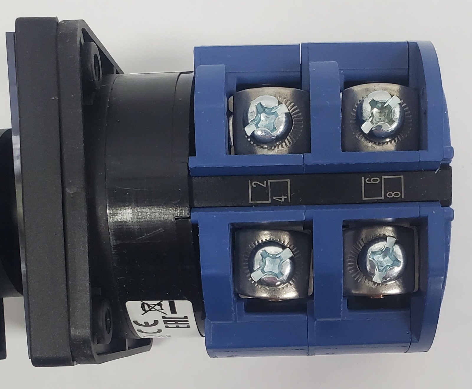 Blue Sea 9011 AC Rotary Switch 2 Positions + Off, 2-Pole 65A