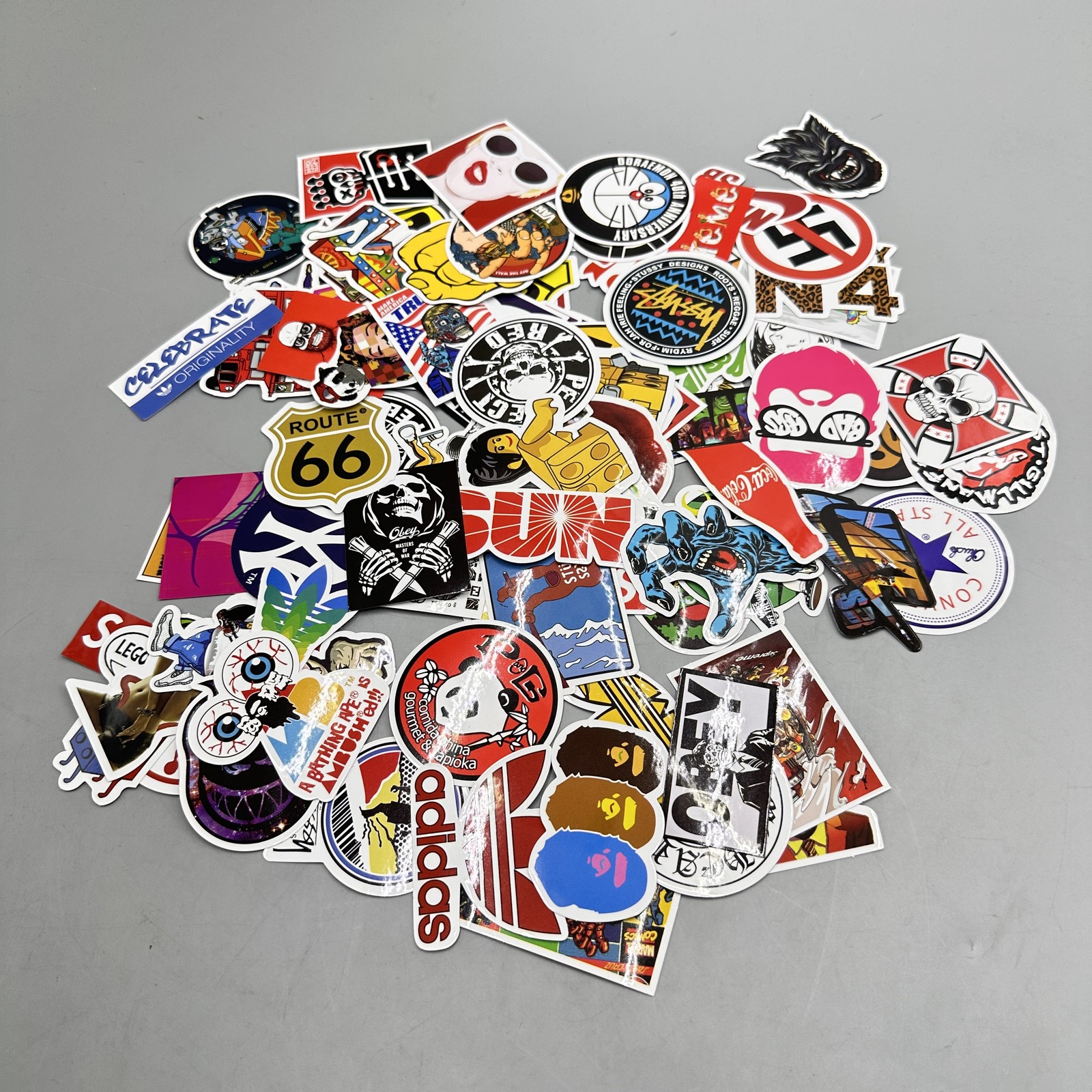 100PCS Skateboard Stickers Bomb Vinyl Laptop Luggage Decals Dope Sticker Lot US