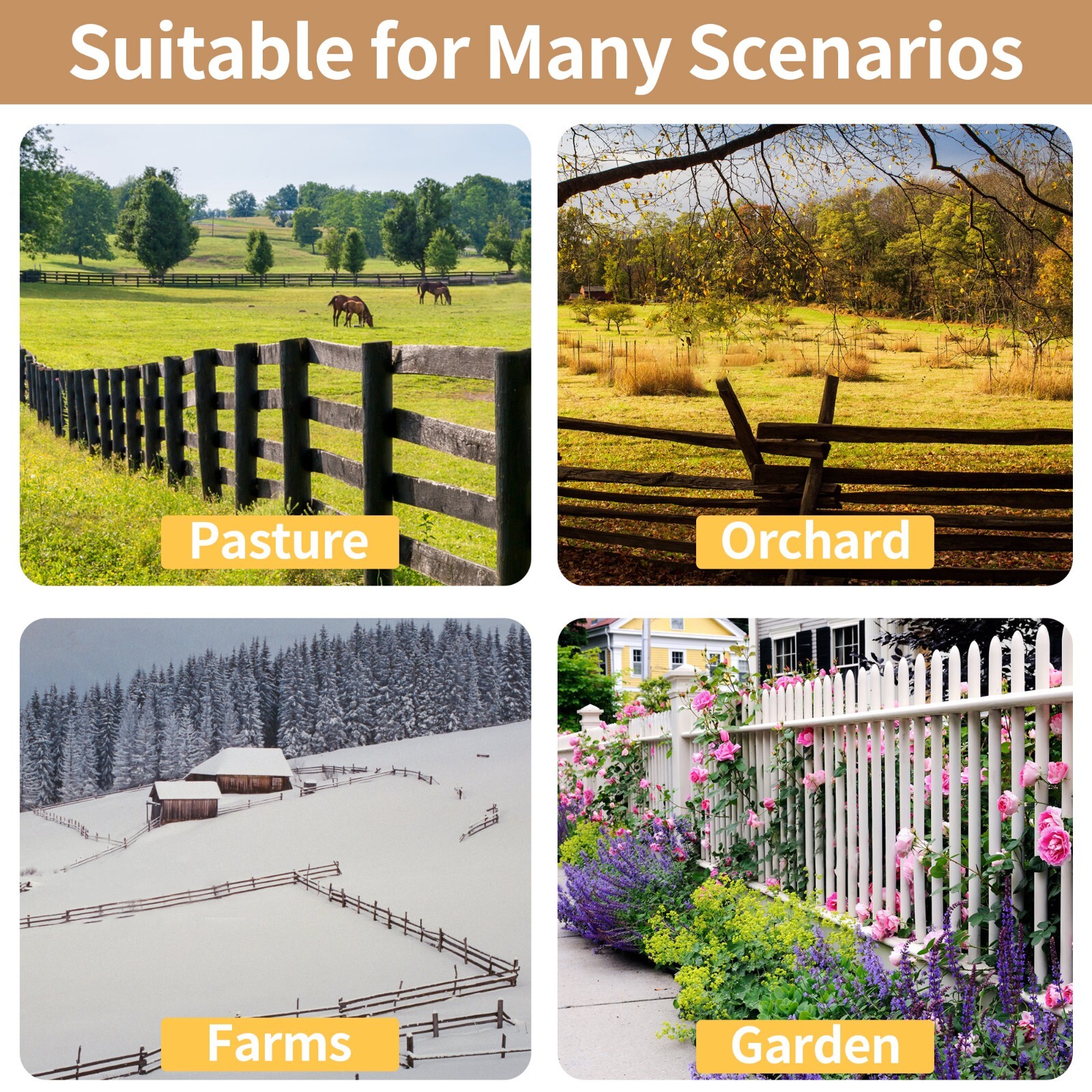 Fence Staples, Fence Nails for Wire Fence and Softwoods, Reusable Fence Fastener