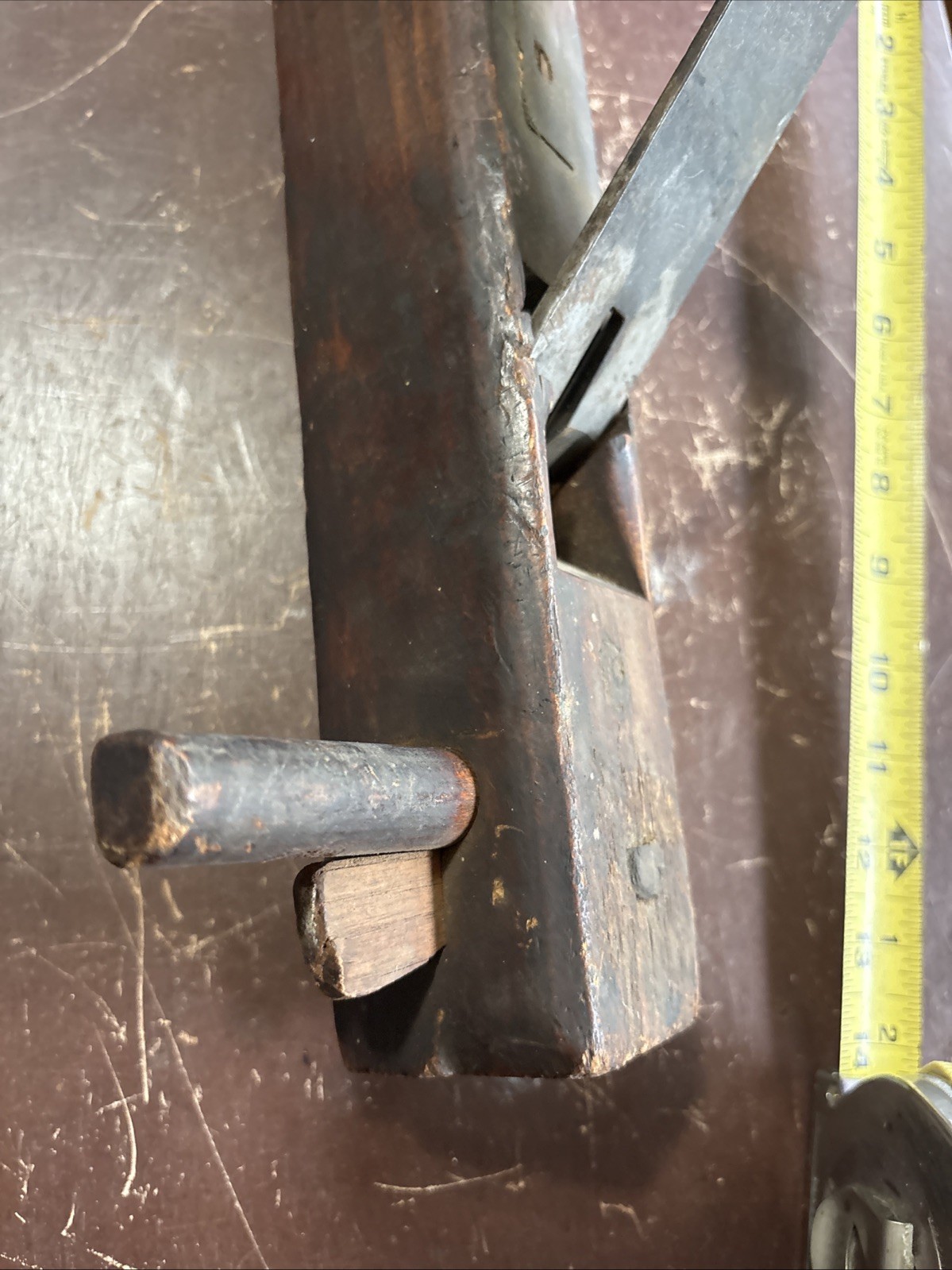 L.R. Spring Antique Wooden Plow Plane