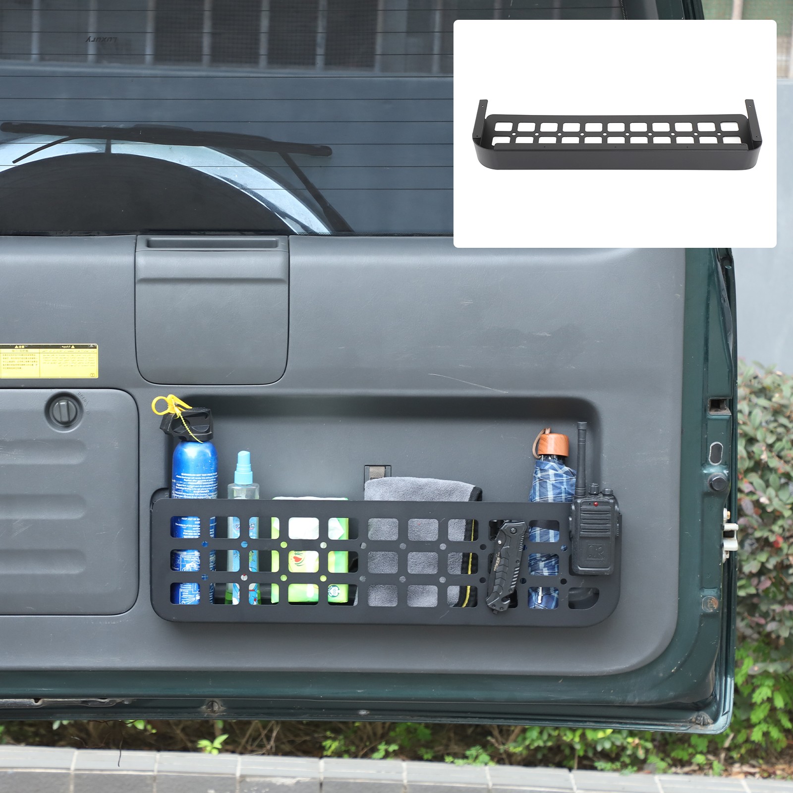 Tailgate Door Organizer Cargo Shelf Molle Panel For 2003-2009 Lexus Gx470