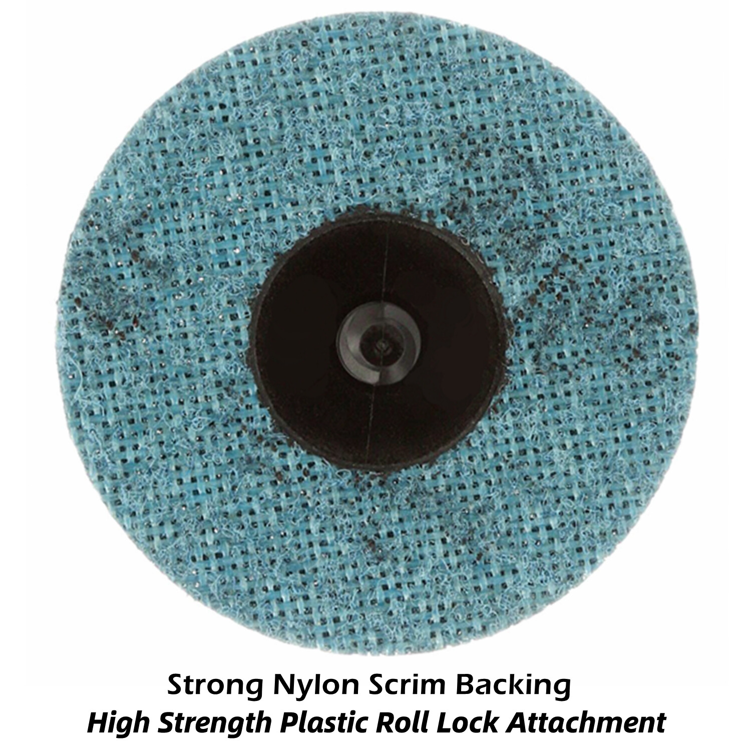25 PACK 3in Fine Blue Non-Woven Pads Roll Lock Surface Sanding Grinding Disc