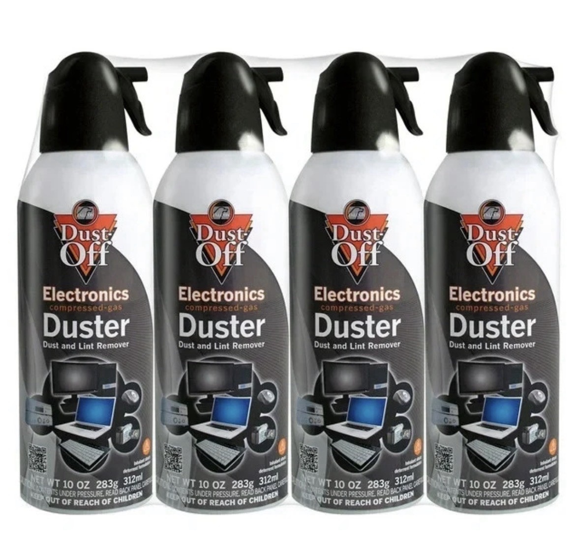 New Canned Air Falcon Dust-Off Compressed Computer Gas Duster 10 oz 4 Pack