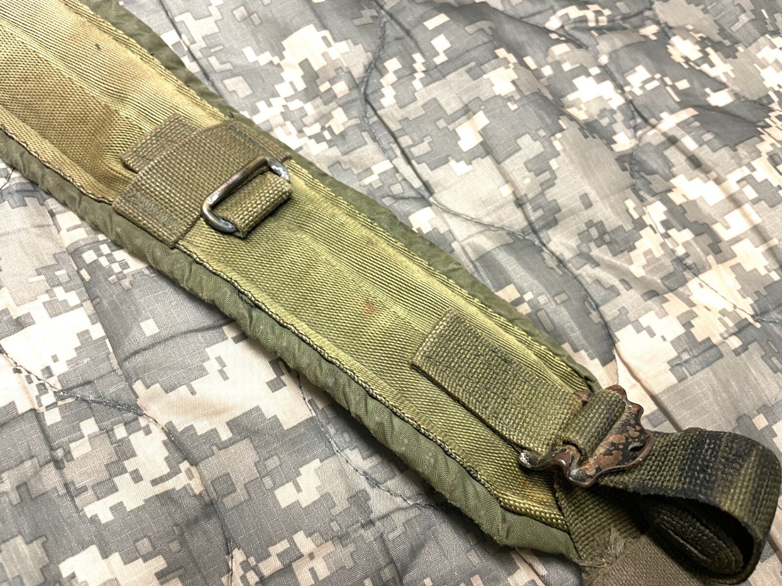 Original U.S Army OD Webbing System LBE Suspenders Pistol Belt LC-2 Military Med