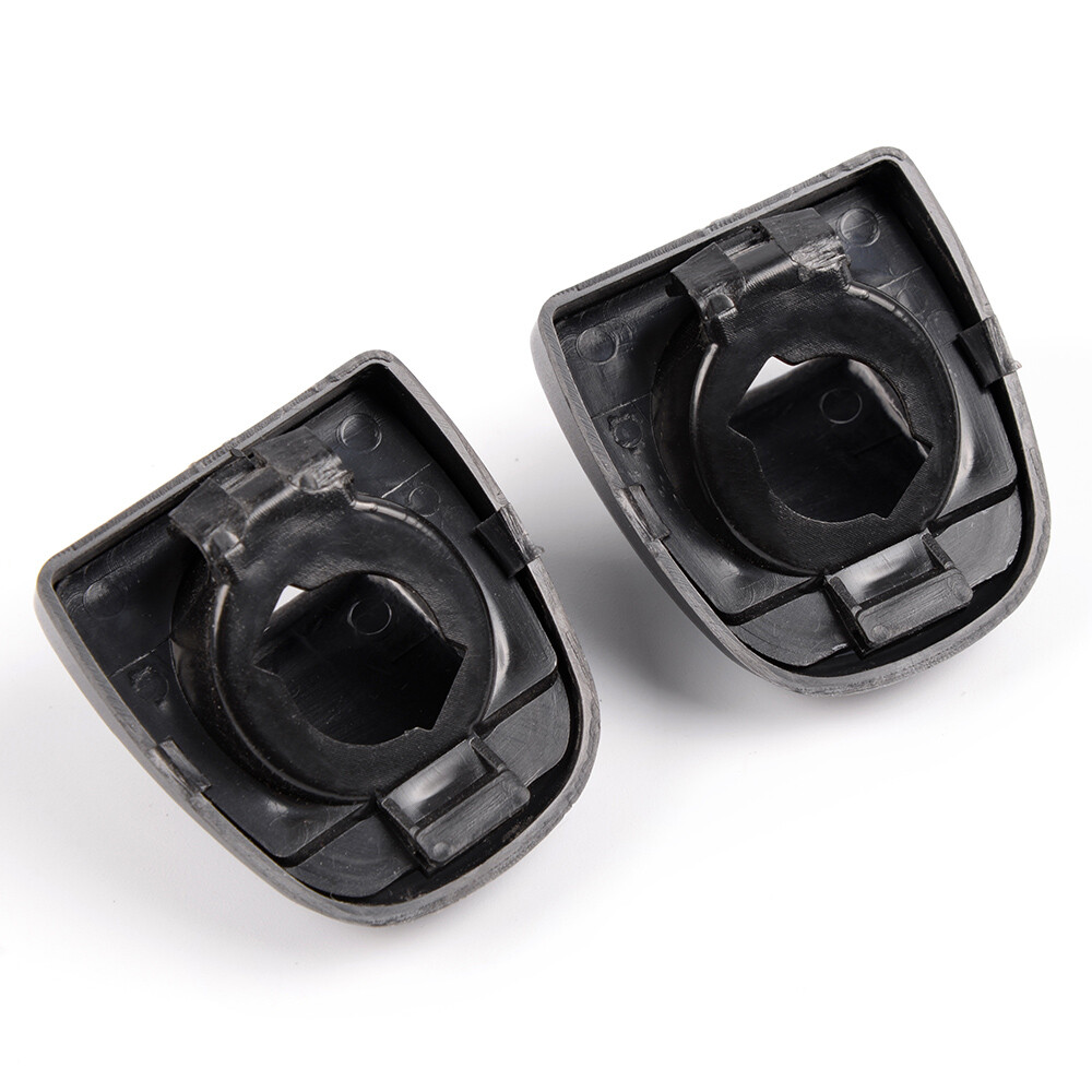 1 Pair of Rear Bumper License Plate Light Lens Fit For Chevy Silverado Black New