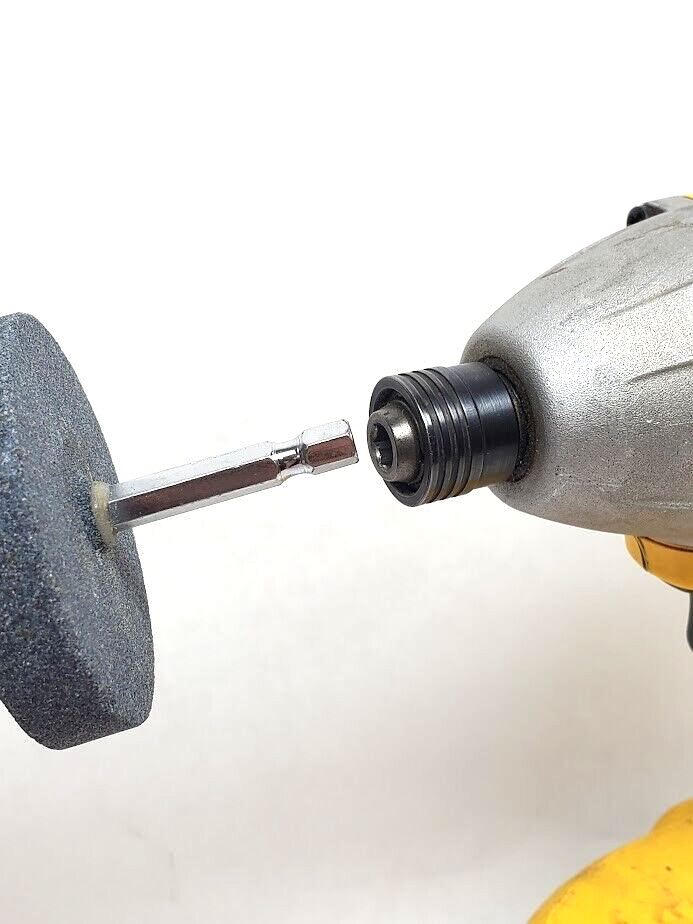Grinding Stone Wheel 2-1/2" Dia x 1/2" - ( 1/4" Hex Shank Drill Bit Attachment)