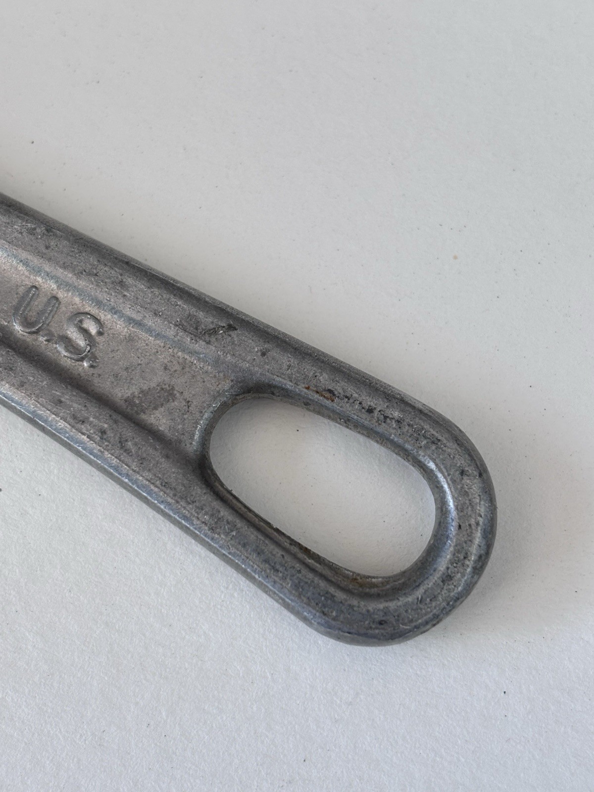 NICE -Vintage US Military Mess Kit Stainless Knife Handle Utensil L. F. & C 1945