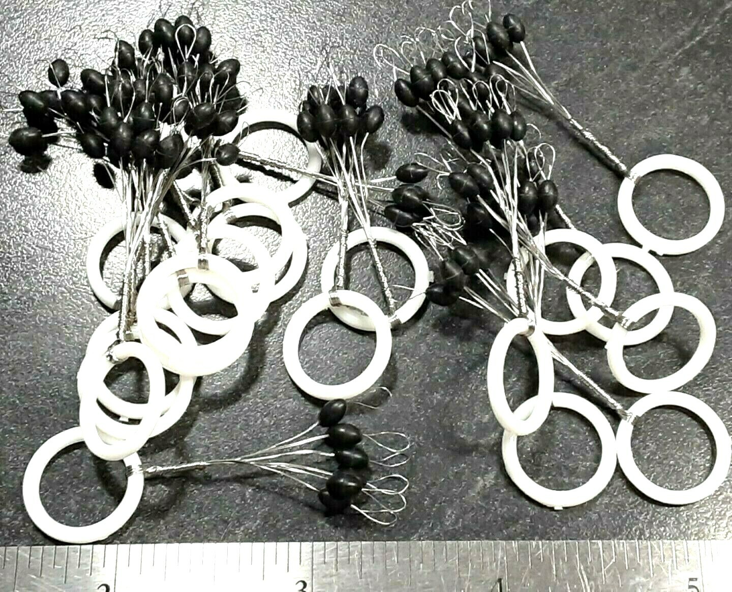 120 RUBBER Bobber Stops 20 Rings of 6 Each - FREE USA SHIP