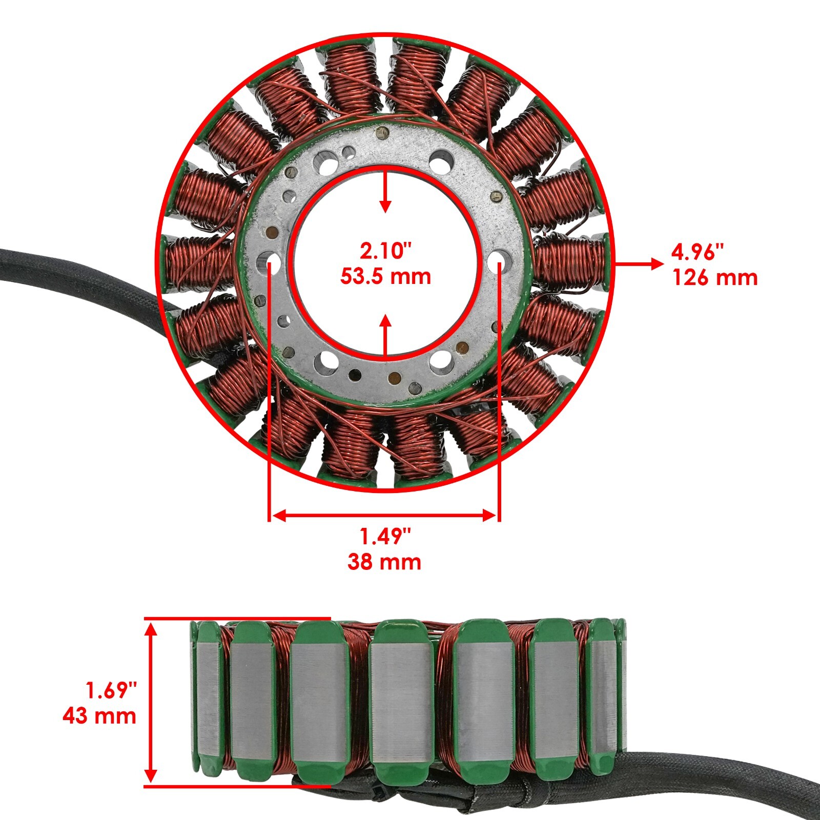 Stator for Honda VTX1300C VTX1300R VTX1300S VTX1300T 2005-2009