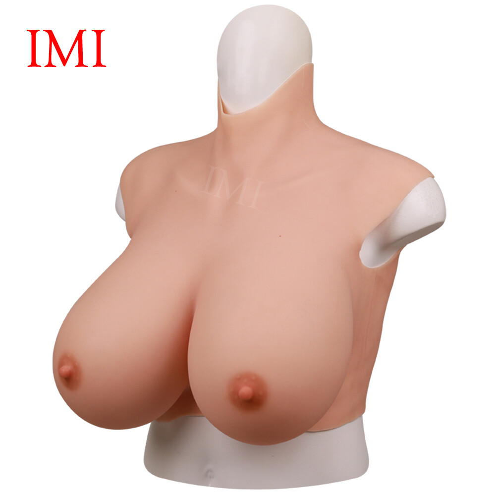 Realistic Silicone Breast Forms B-K Cup Fake Boobs Breastplate for Crossdresser