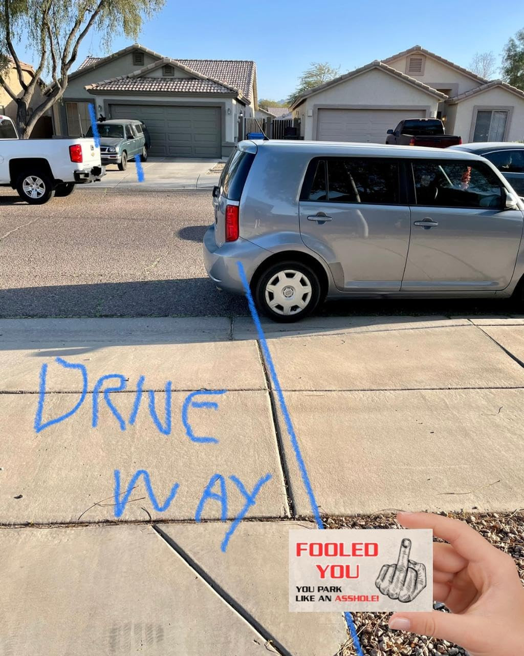 You Park like an A-Hole Bad Parking Prank Cards Look like $50 Money from a Dista