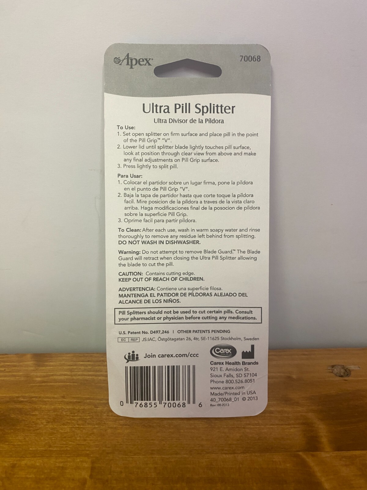 Apex Ultra Pill Cutter - Pill Splitter Self-Retracting Blade Guard - Lot of 4