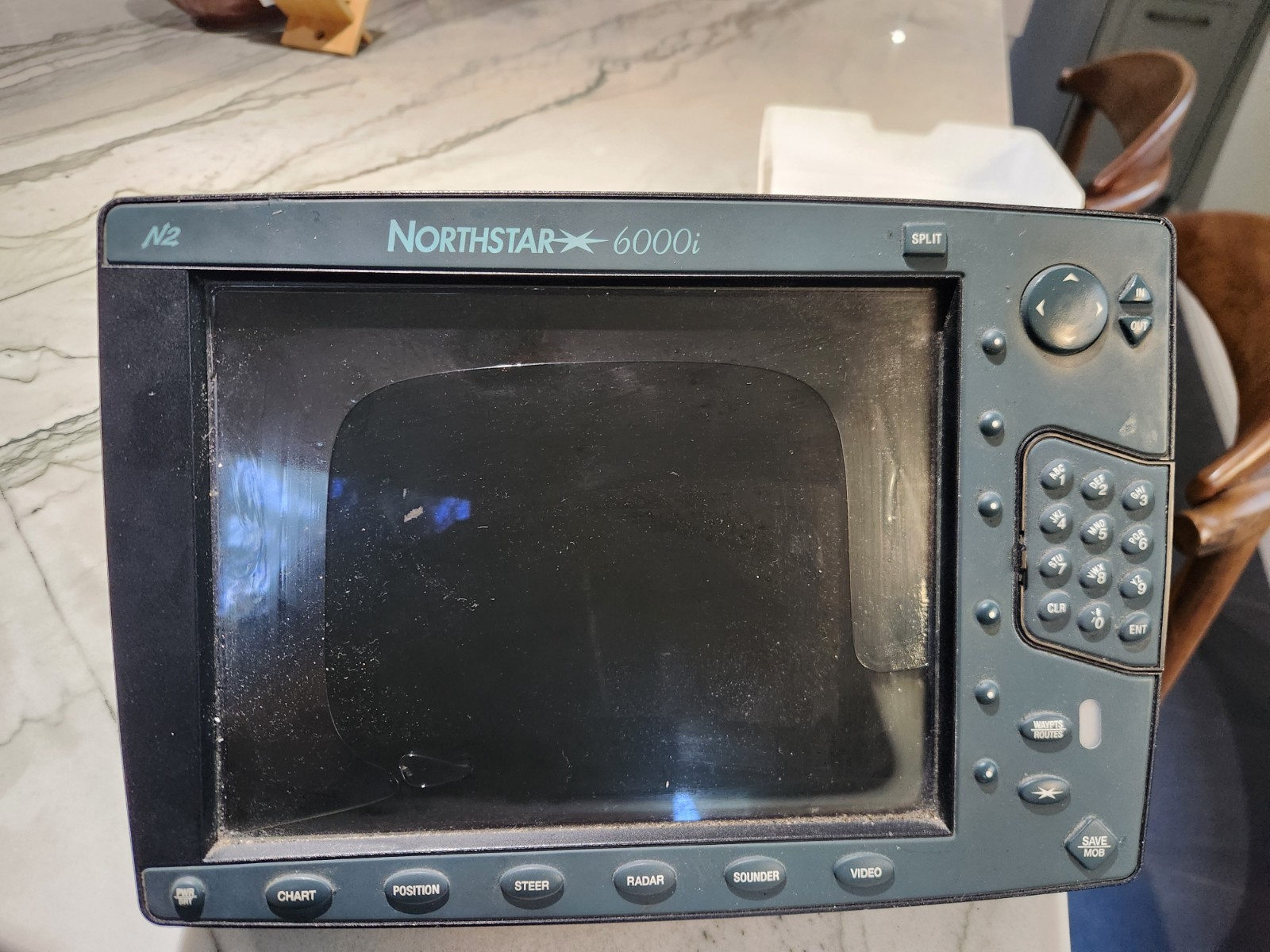 Northstar 6000i GPS Multifunction Display, With  Chartplotter 10" Works Great