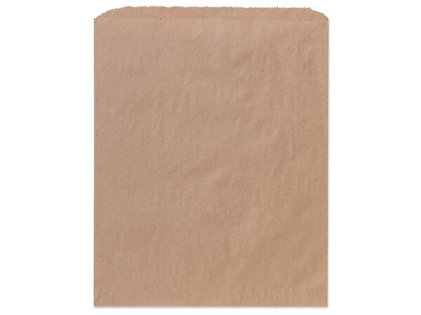 KRAFT Flat Paper Merchandise Bags Choose Size & Package Amount