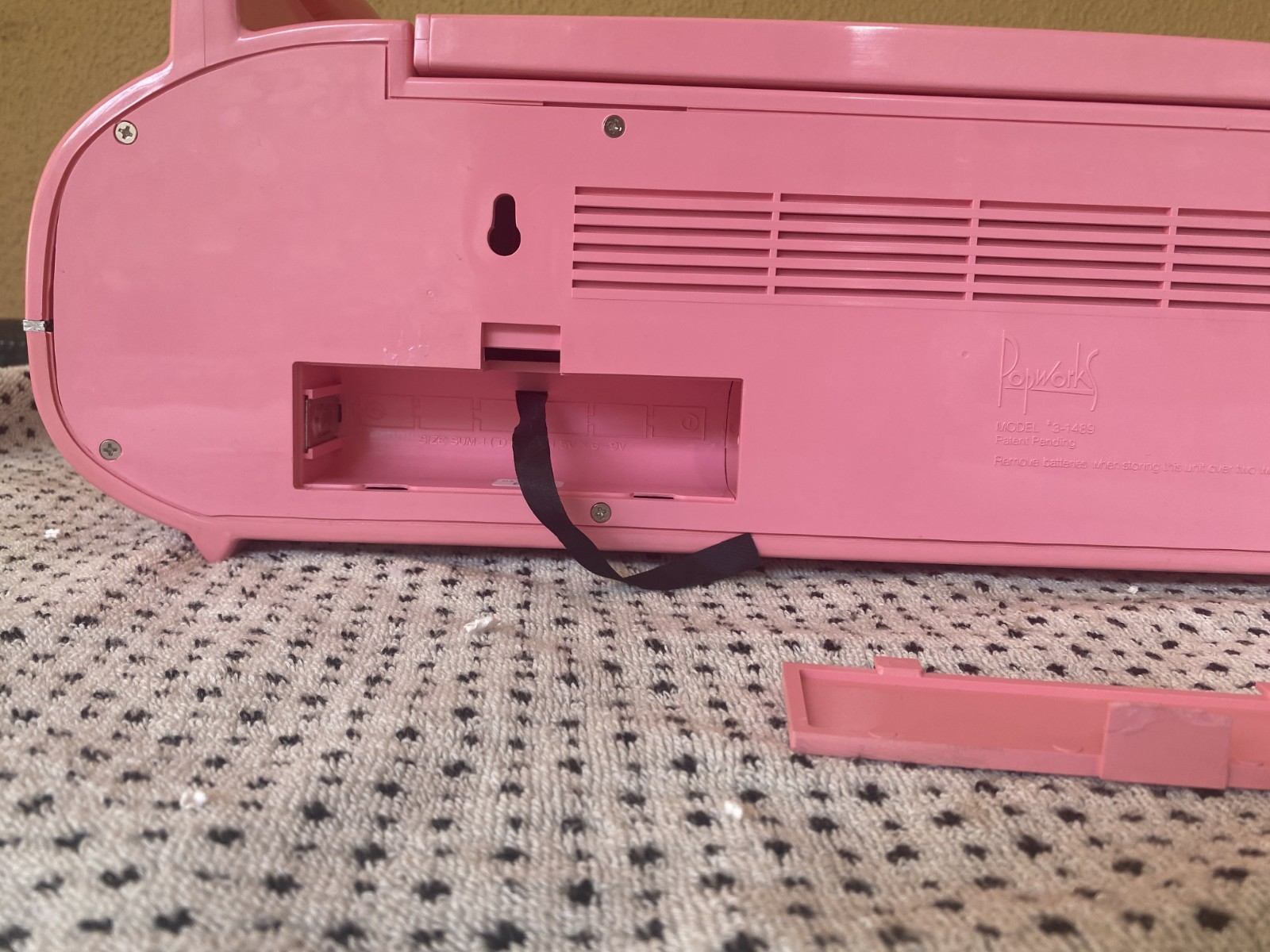 Vintage Boombox CADILLAC RADIO By Popworks 3-1489 Cassette AM FM ***SEE VIDEO***