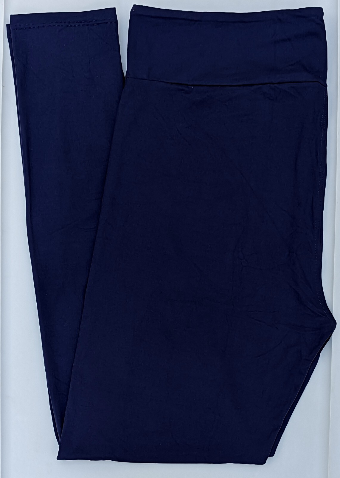 OS LuLaRoe One Size Leggings Solid Midnight Navy Blue Rare ! NWT