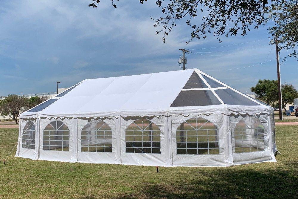 40'x21' PVC Marquee Fire Retardant Party Wedding Tent Canopy with Bay Windows