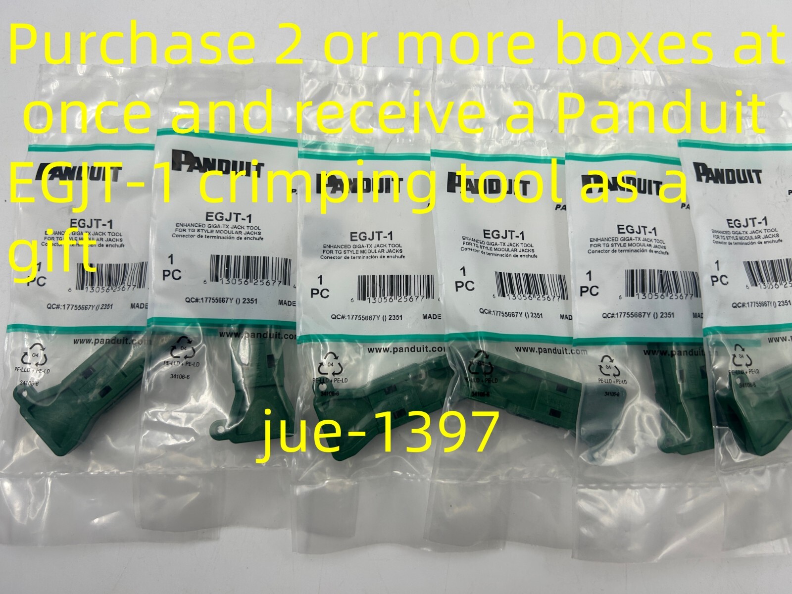 Panduit Giga TX Cat6 jack blue CJ688TGBU BOX OF 50. Free shipping！
