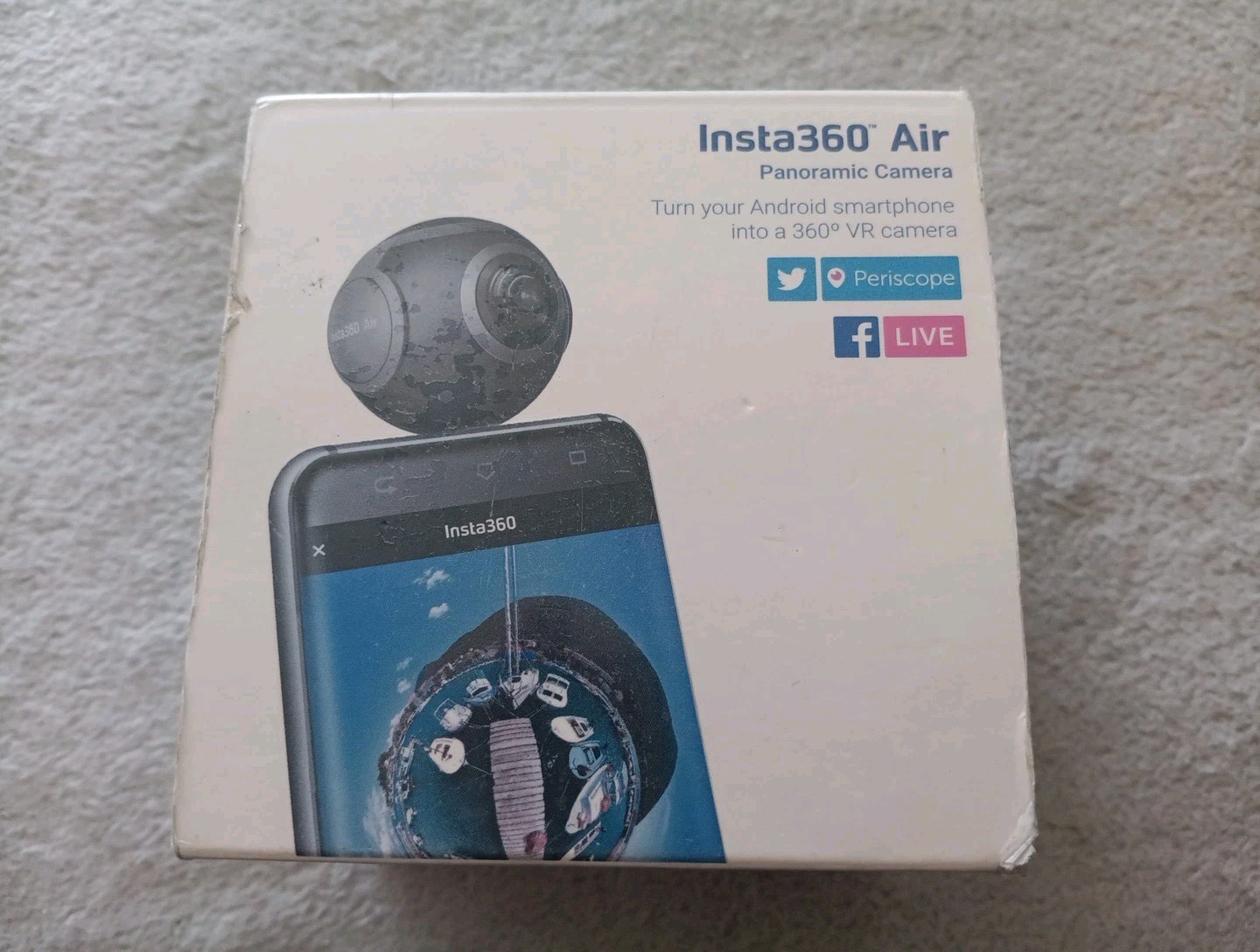Insta360 Air 360-Degree Camera Unopened VR Camera for Smartphones