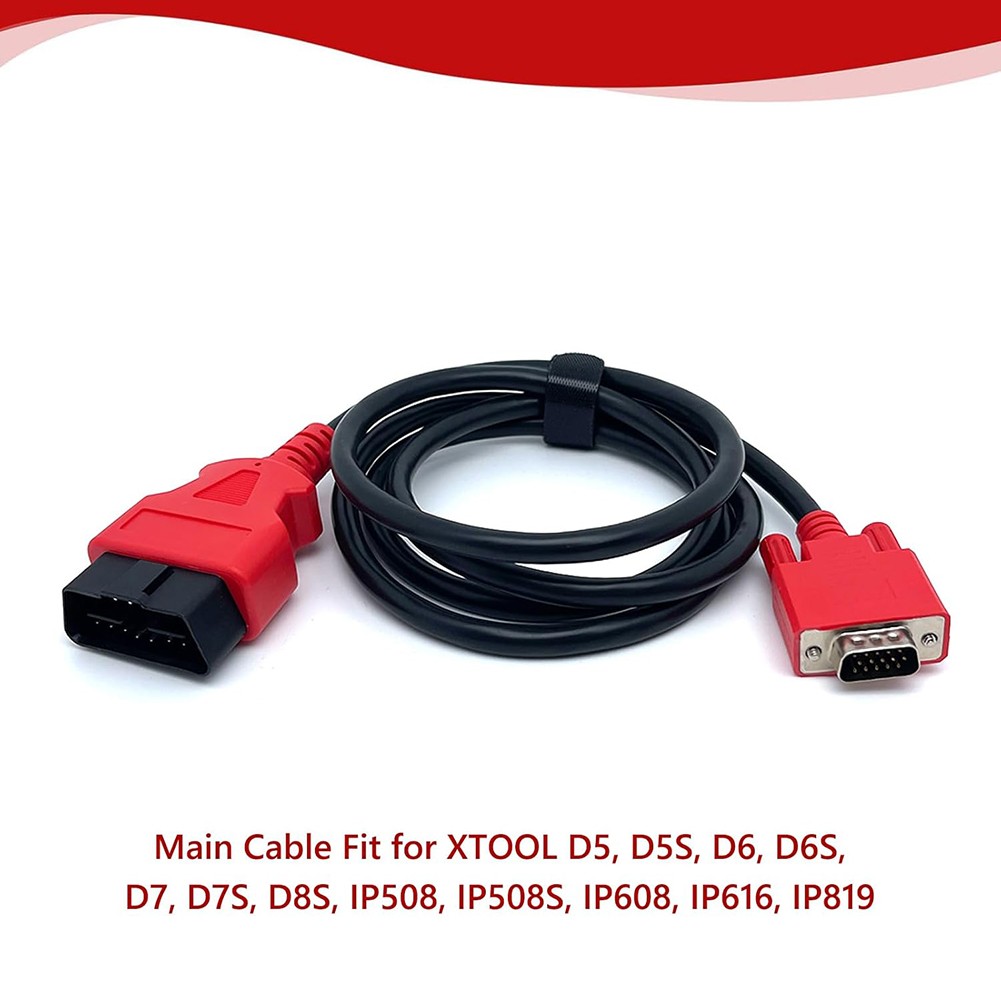 OBD2 Main Cable Fit for XTOOL D5/D5S/D6/D6S/D7/D7S/D8S/IP508/IP508S/IP608/IP616