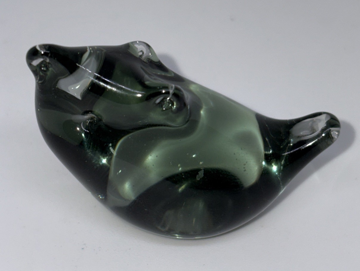 Vintage Nils Landberg Signed Glass Mouse Sweden