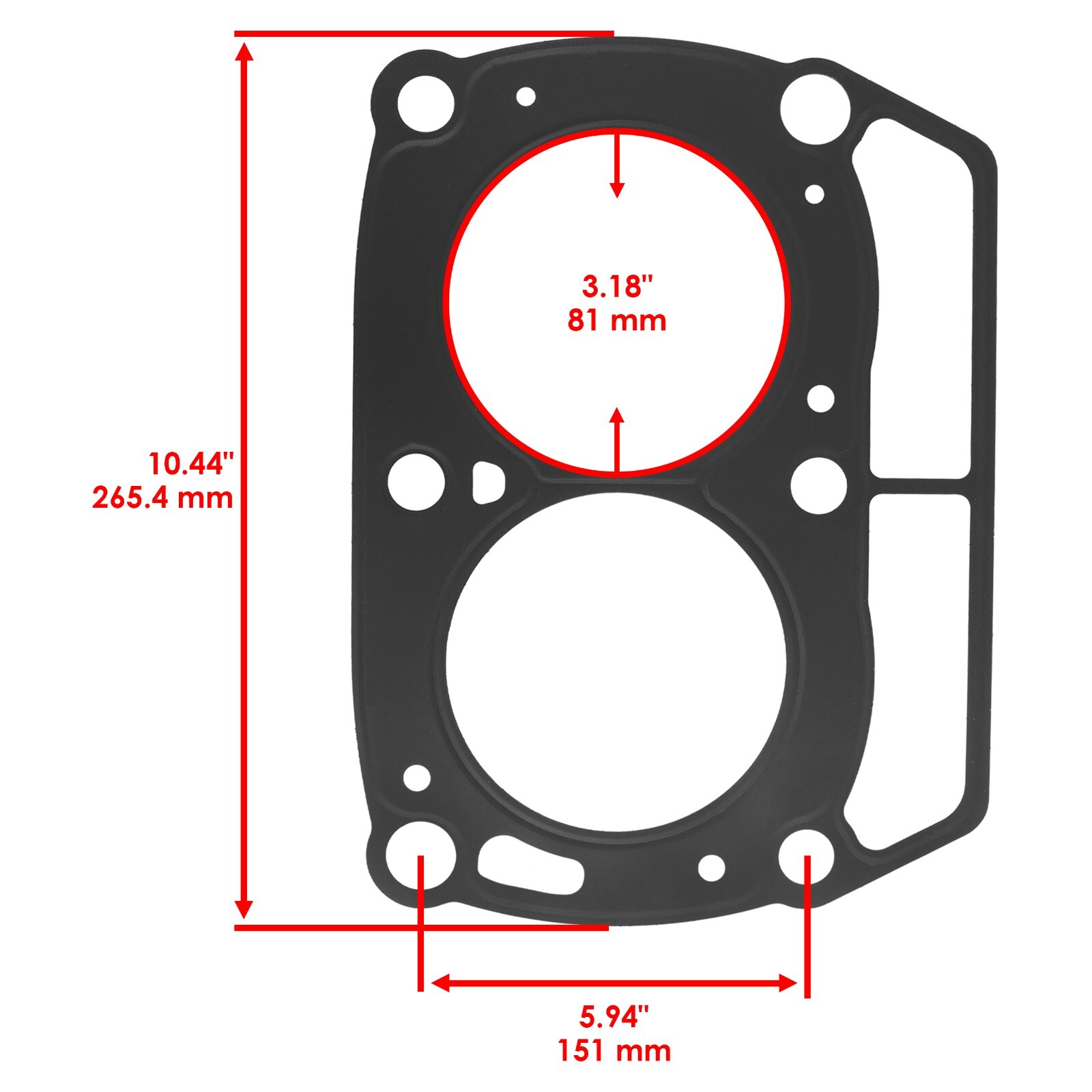 Cylinder Head Gasket fits Polaris RZR 4 800 EFI 2011 2012 2013 2014