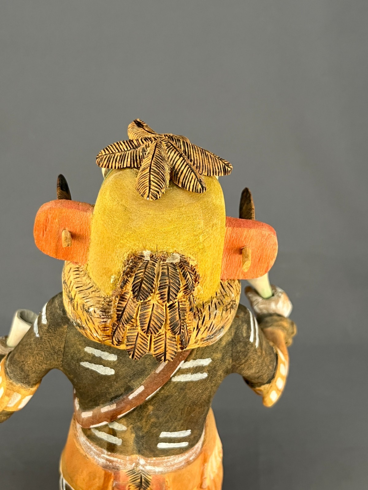 Vtg Hand-Carved 13" Hopi Kachina Doll ZUNI RATTLE SNAKE by Everett Tawahongva