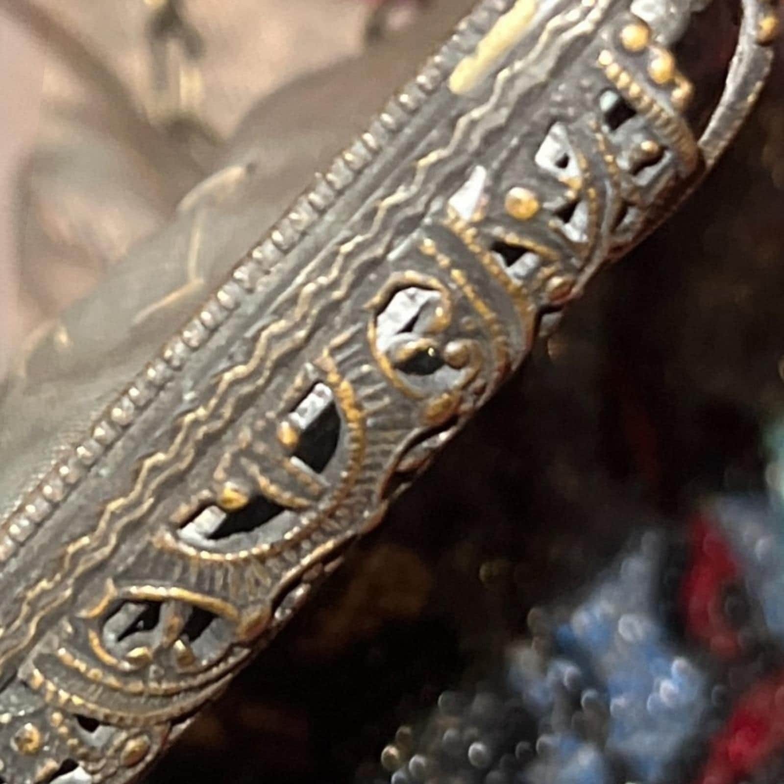 Antique 1920s Art Deco Micro Beaded Flapper Purse Floral Czech Glass Evening Bag