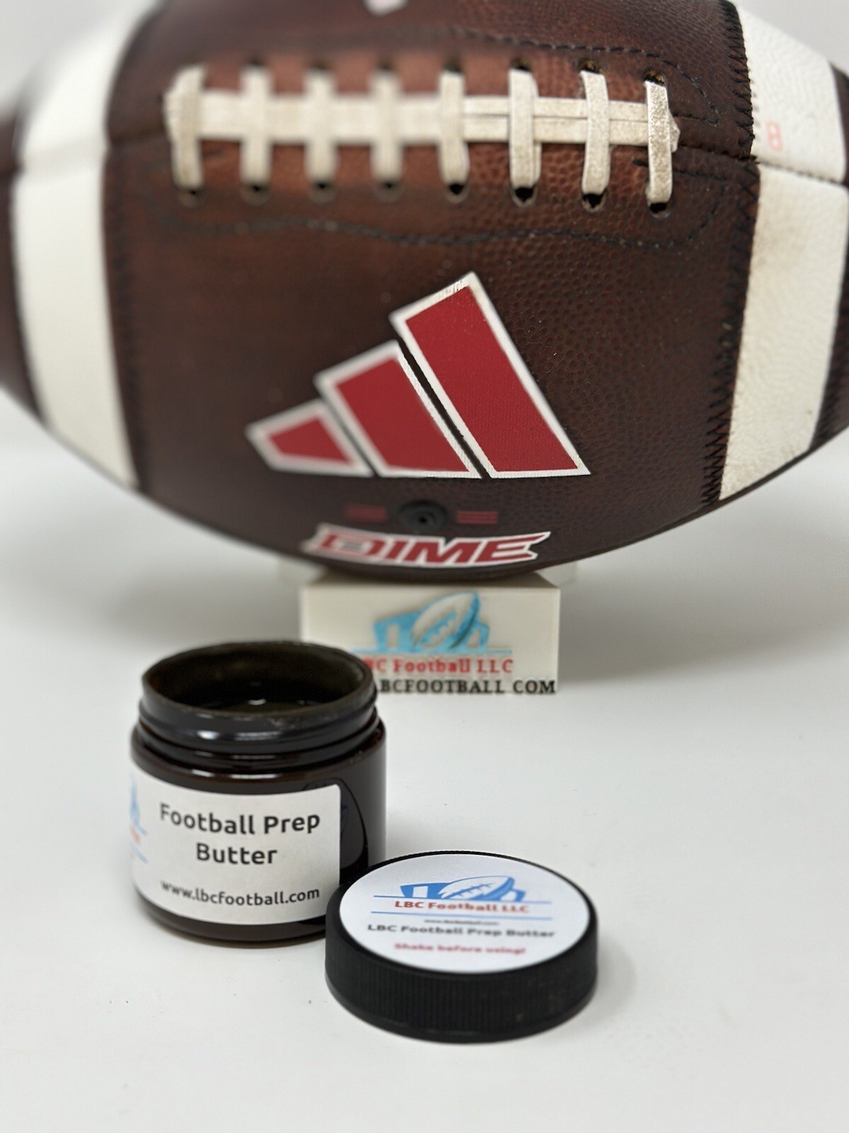 LBC Football Prep Butter 2oz Size Rubbing Mud Compound Game Prepping Footballs