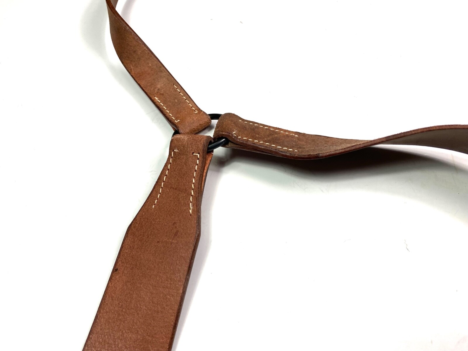 WWI GERMAN IMPERIAL ARMY M1907 LEATHER EQUIPMENT Y-STRAPS-ROUGHSIDE