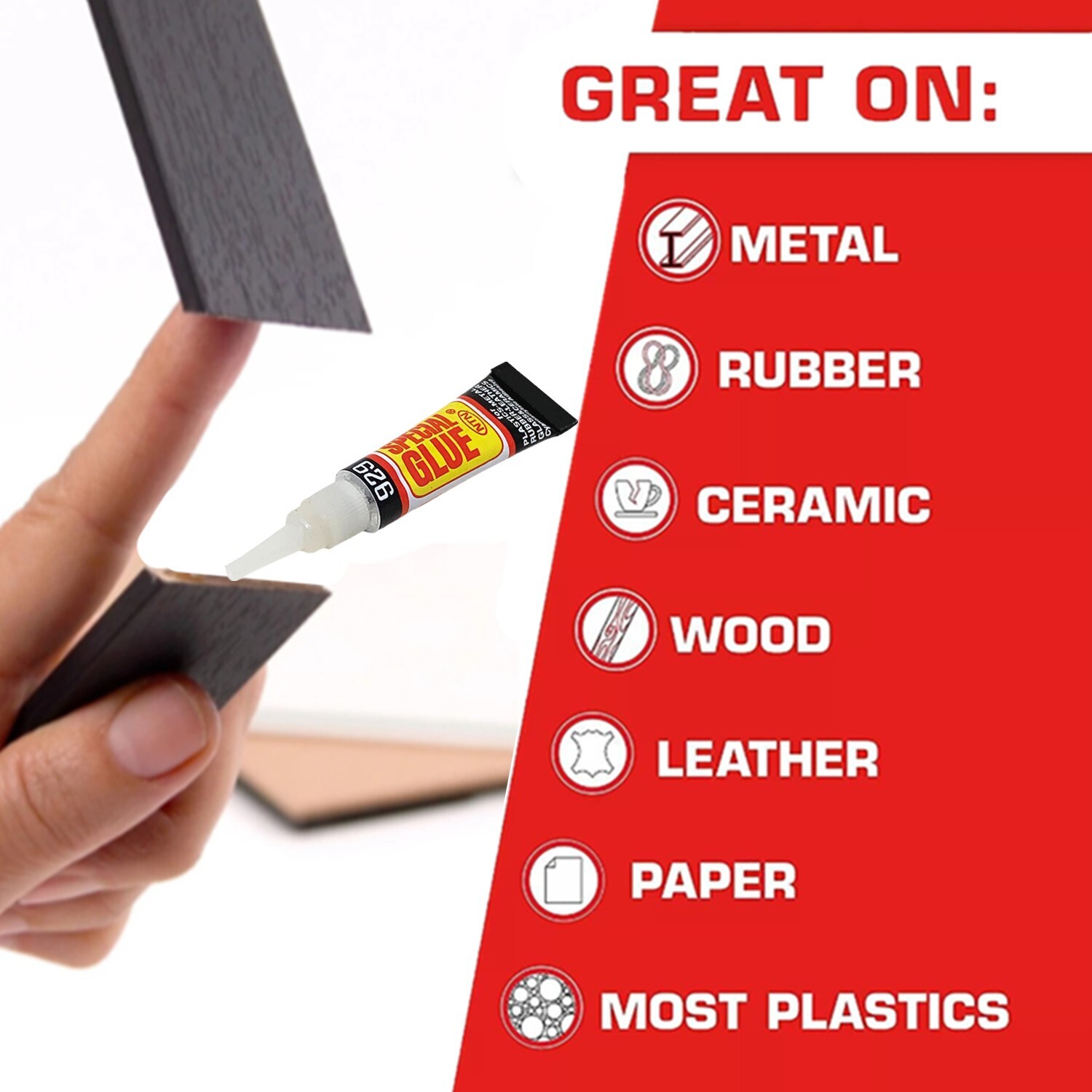 3 Pack of Super Glue Cyanoacrylate Adhesive for Wood Plastic Paper Rubber Metal