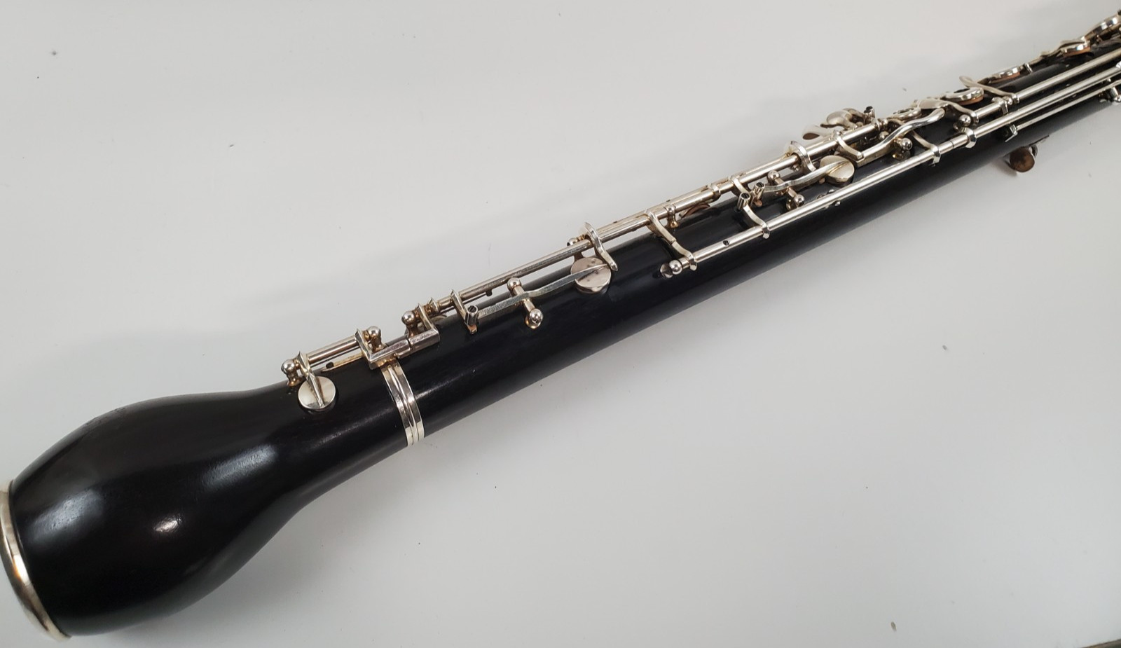 F. LOREE PARIS FULL CONSERVATORY WOOD ENGLISH HORN 3RD OCTAVE KEY LEFT HAND F