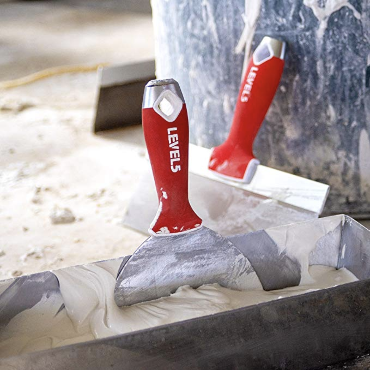 LEVEL5 Drywall Finishing Tool Set 5 Pieces | STAINLESS STEEL | 5-600