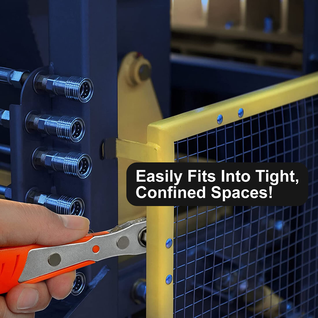 Ratcheting Right Angle Screwdriver Hex Drive 90 Degree Offset + 10pc Bits Set!