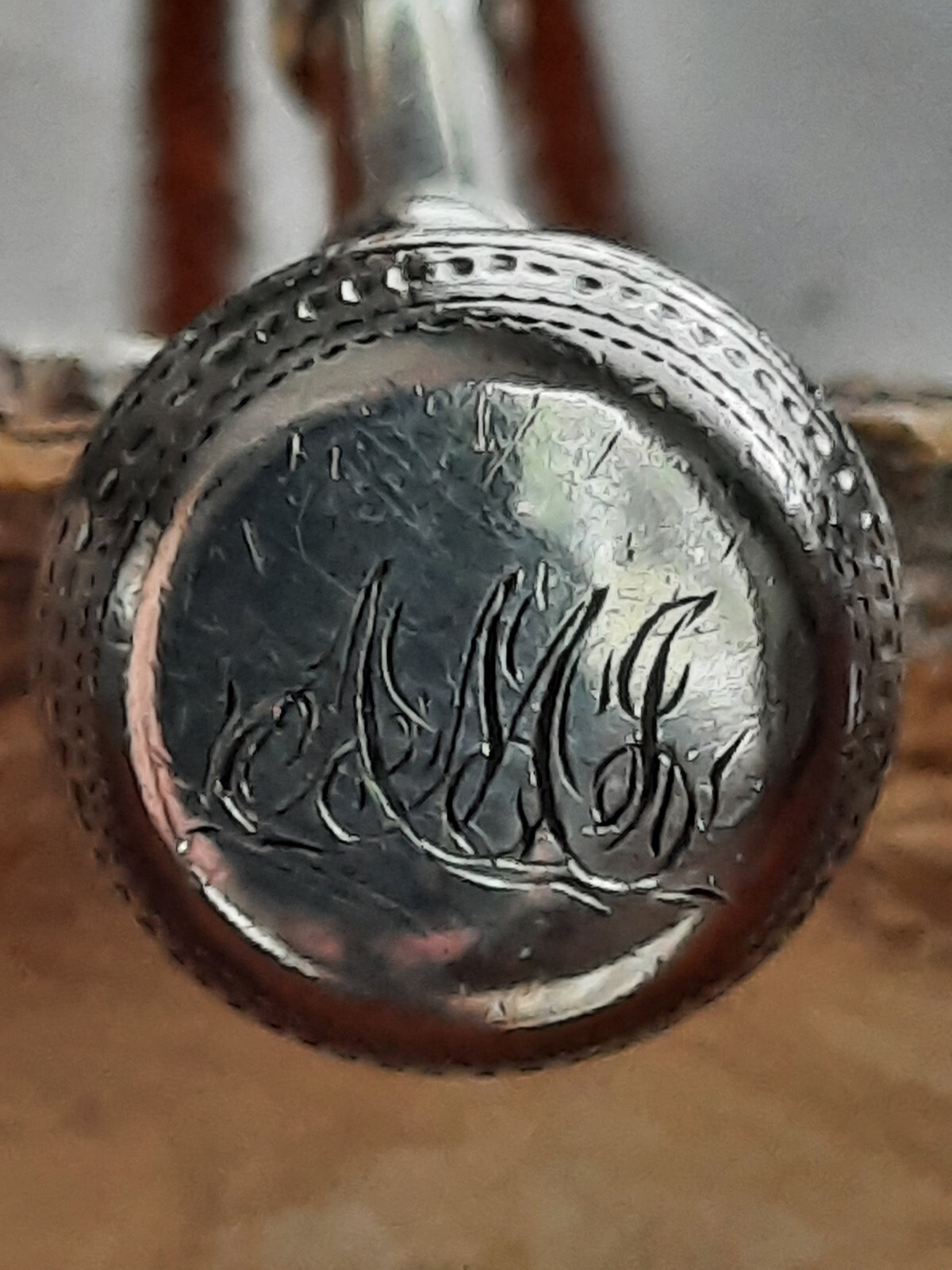 Coin Silver James Bingham Seal Top Pastry Fork, Mono