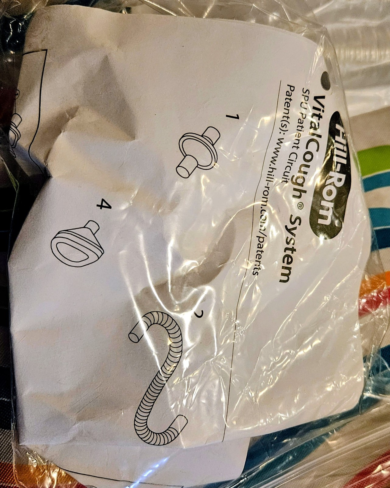 6 Cough Assist Circuit Sets, 4 FT Tubing, Bacteria Filter, Mouthpiece (Not mask)