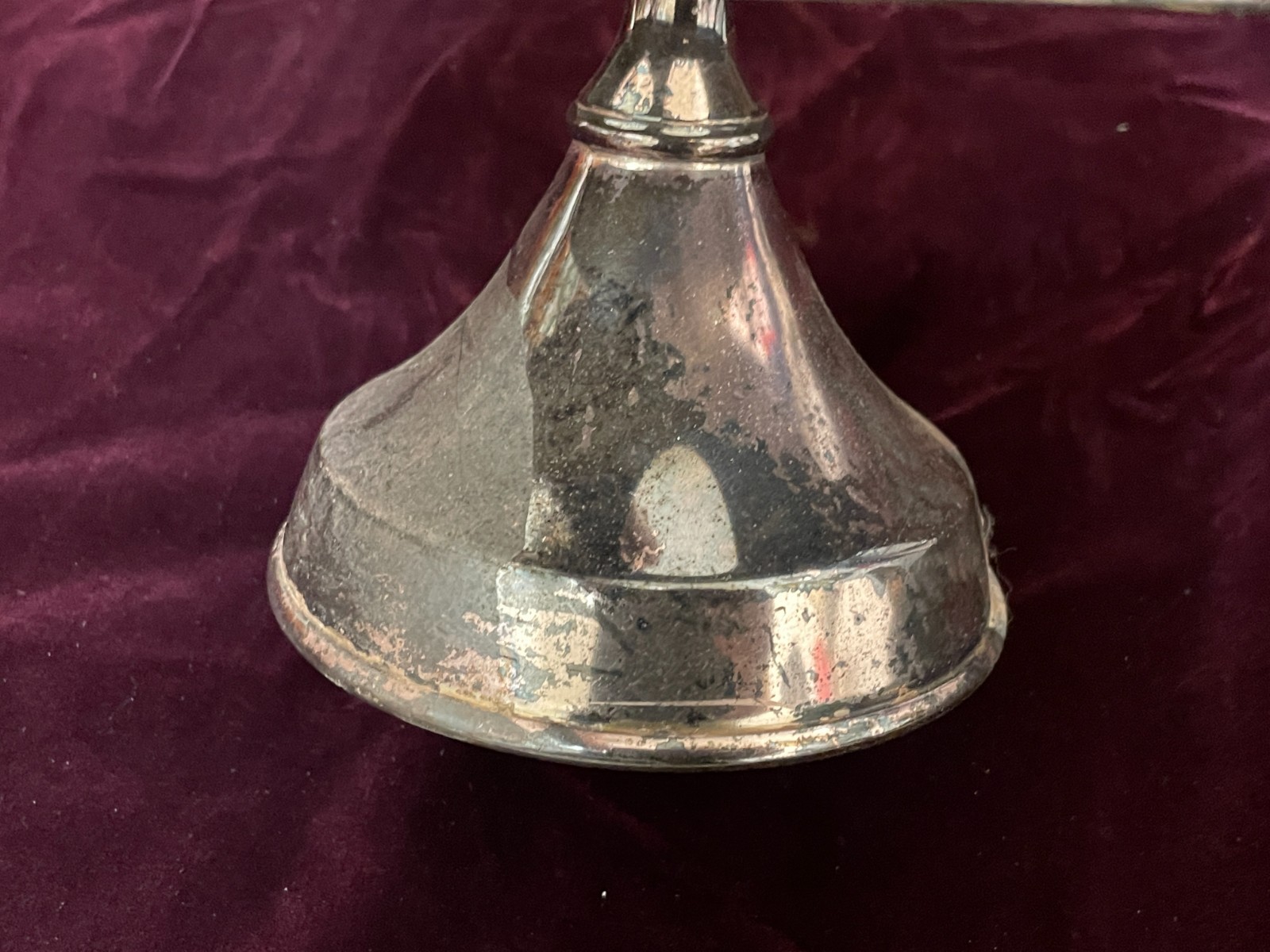 Antique 1800's Wilcox Silver Plate Cruet Condiment Set 3 Etched Amber Bottles