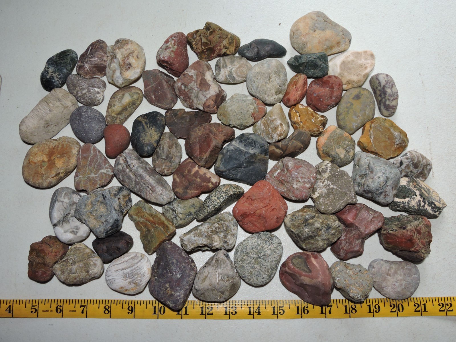Lot of 🌈 Tumbler Size RAINBOW MIXED STONES from PNW (11.5 lbs) WEST COAST ROCKS