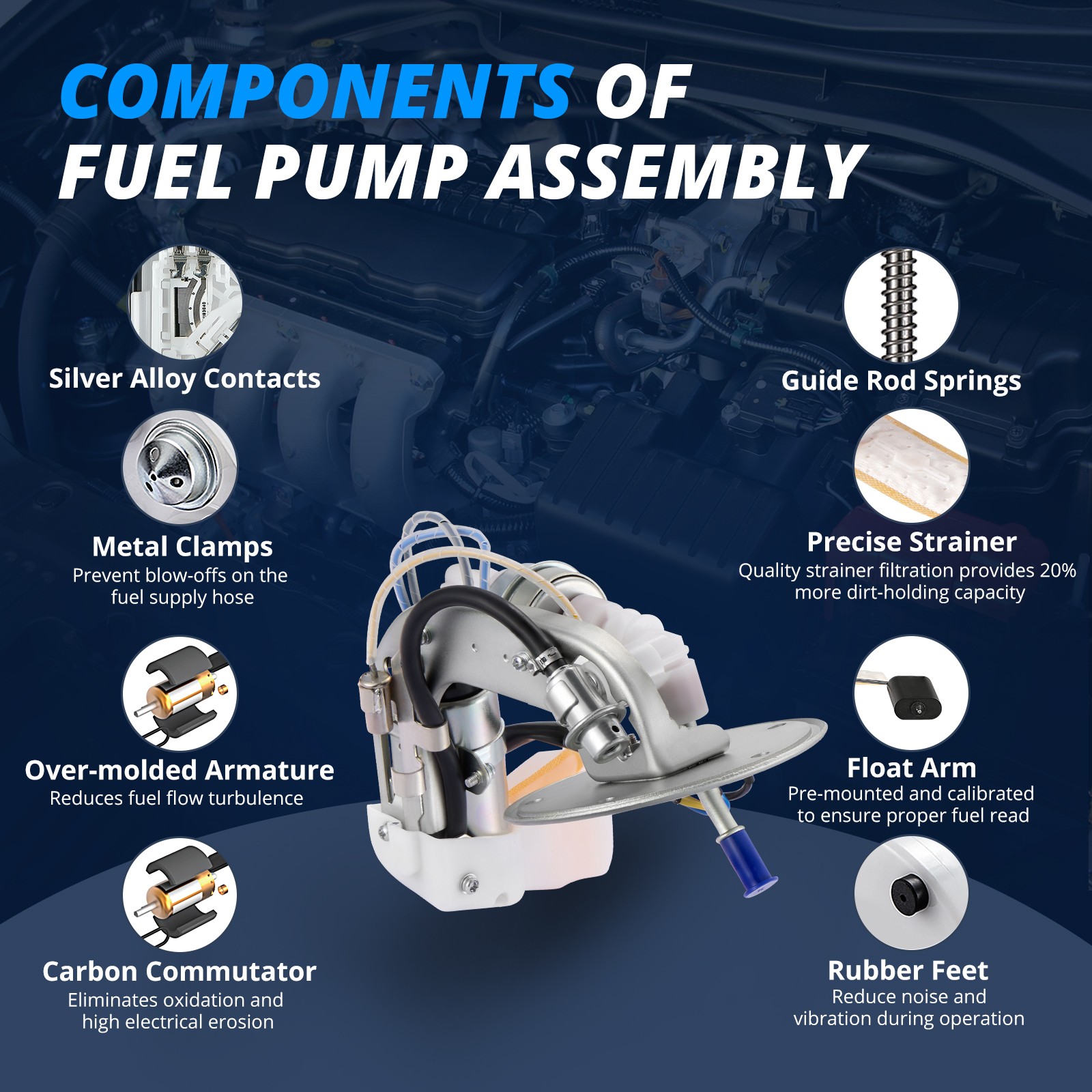 Fits 2005 SUZUKI BOULEVARDVL800 C50 FUEL PUMP ASSEMBLY 15100-41F10
