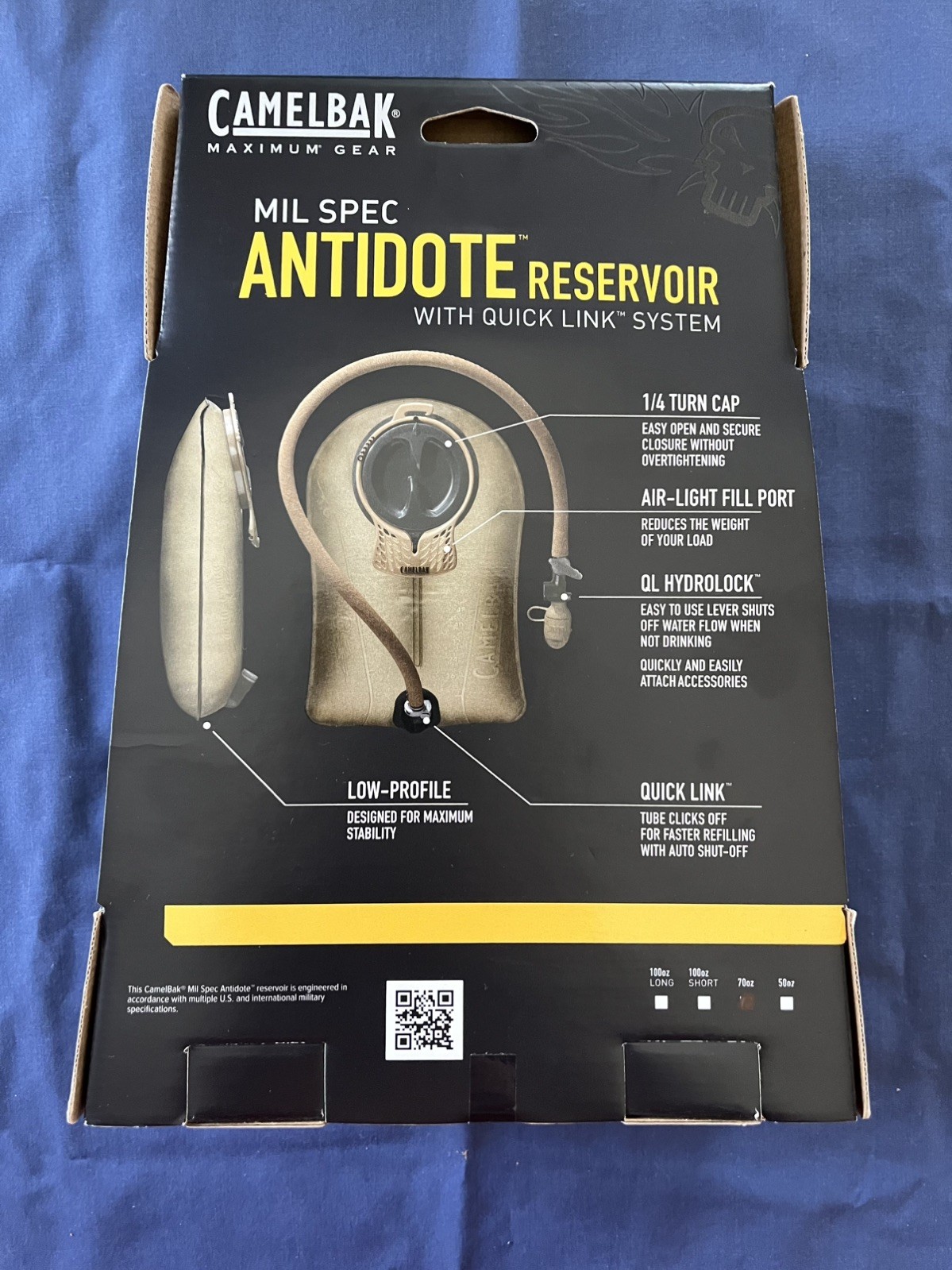 Camelbak Mil Spec Antidote Complete Reservoir 70 oz Bladder in Brown