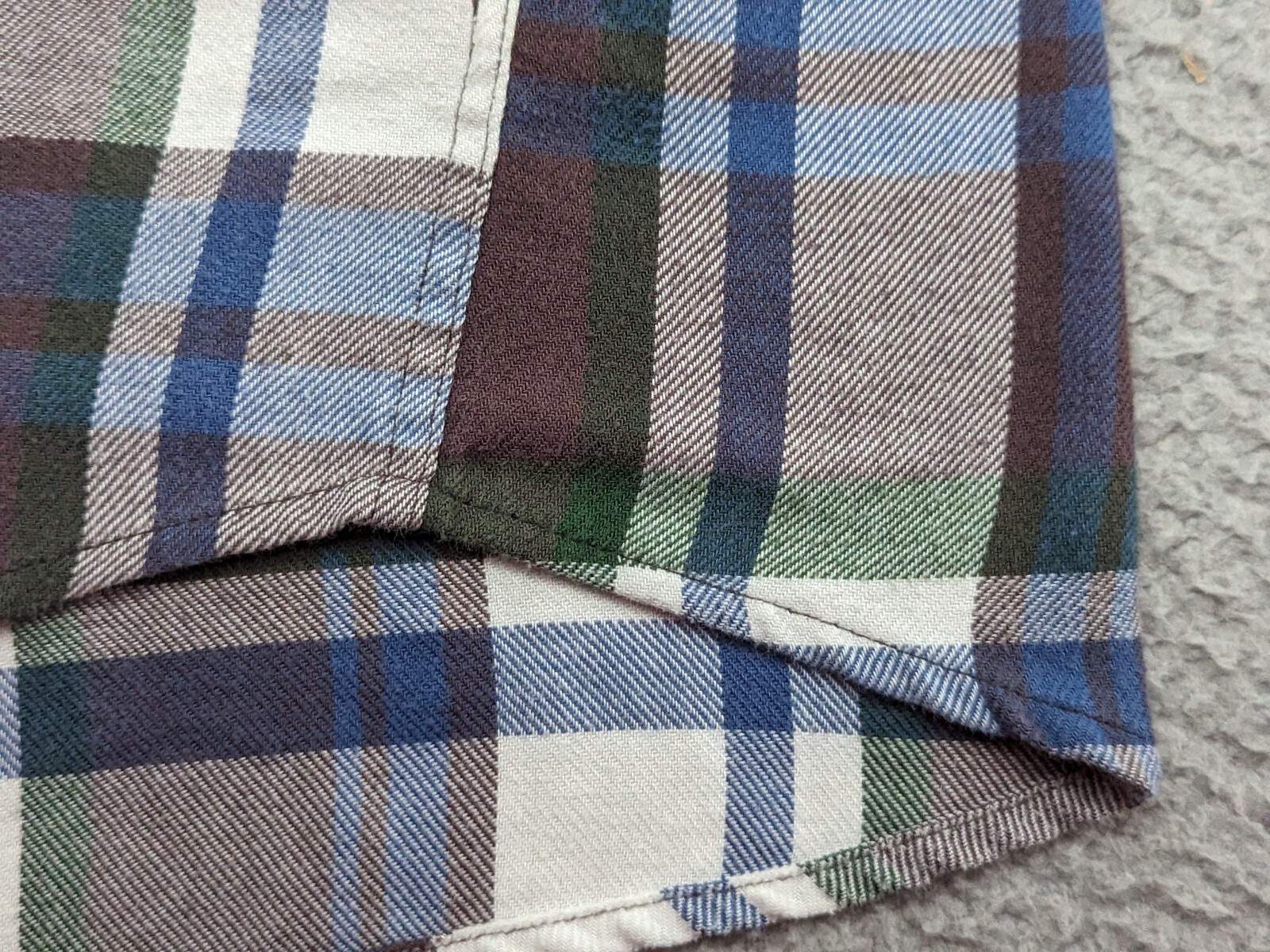 EX OFFICIO Shirt Men's Large Purple Plaid Flannel LS Outdoor Mid-weight