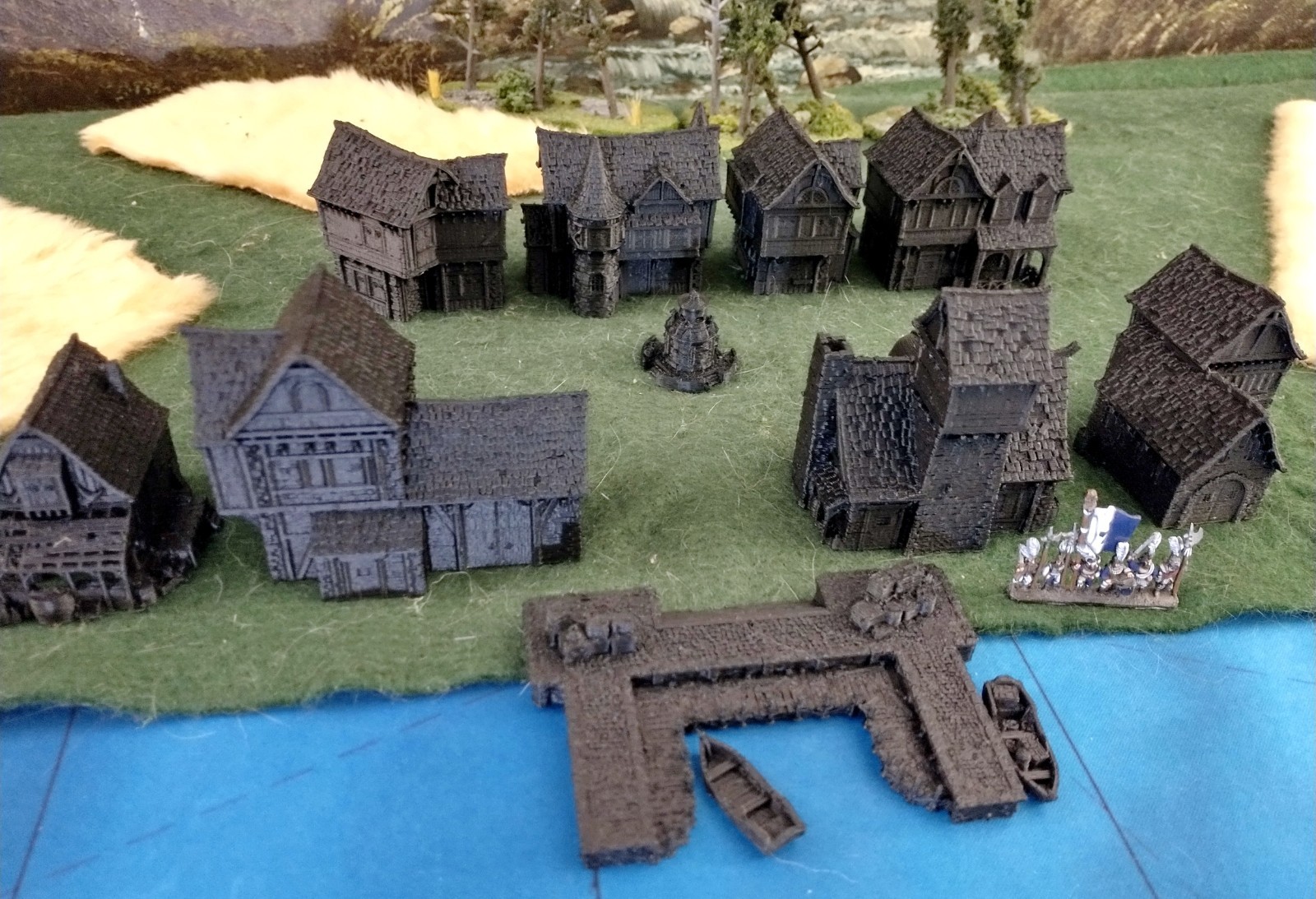 Ancrabourg European Port City 10mm Terrain Buildings & Docks