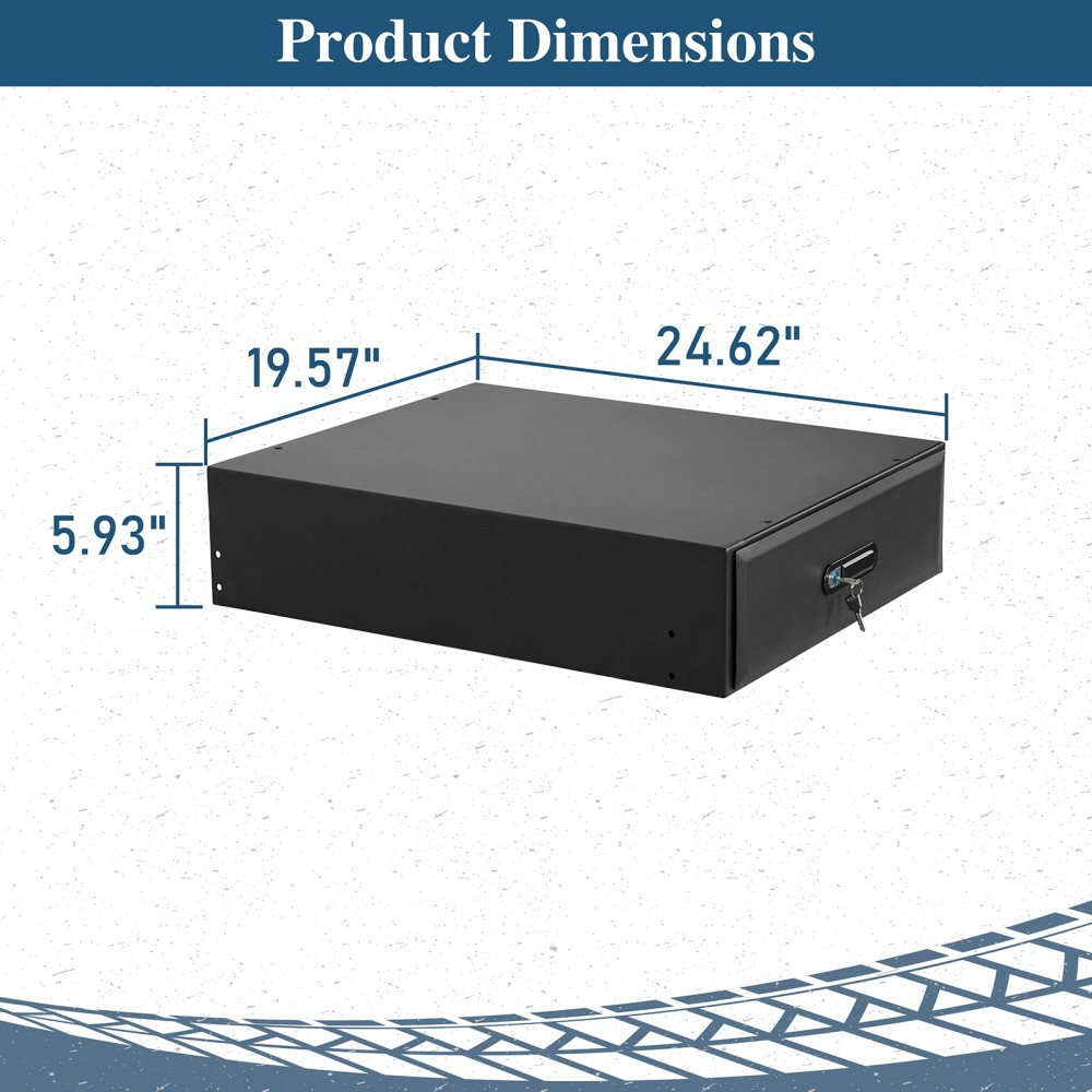 Cargo Drawer & Fridge Slide Mount for 15-25 Jeep Wrangler JK JL Ford Bronco 4-Dr