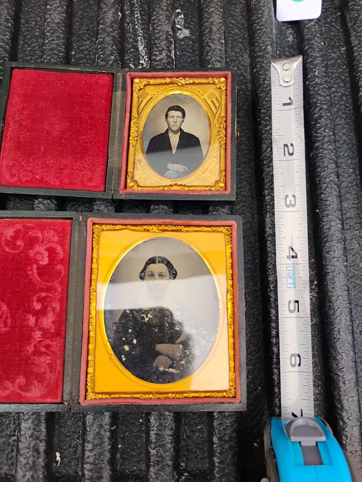2 Daguerreotype Pictures In Frames