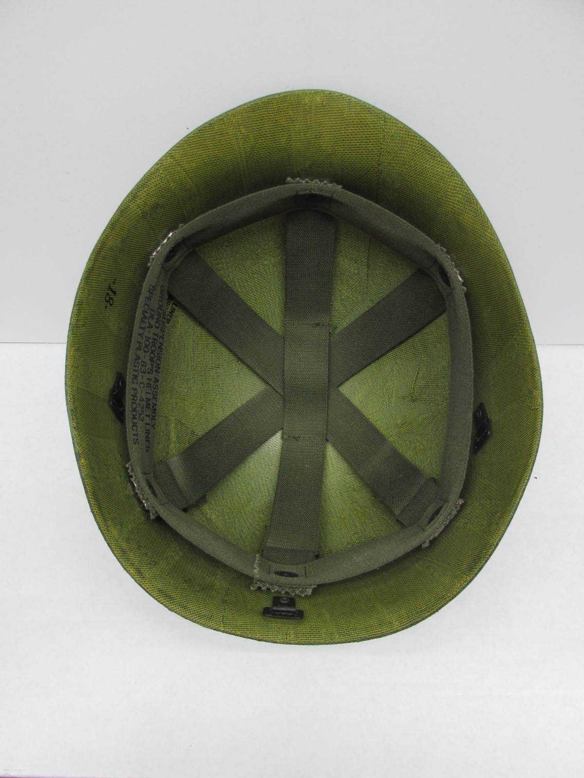 New Unissued Genuine U.S. Military 1980s M-1 Ground Troops Helmet Liner