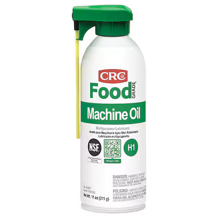 Crc 03081 Food Grade Machine Oil, H1 Food Grade, 32 To 300 Degrees F, 11 Oz,