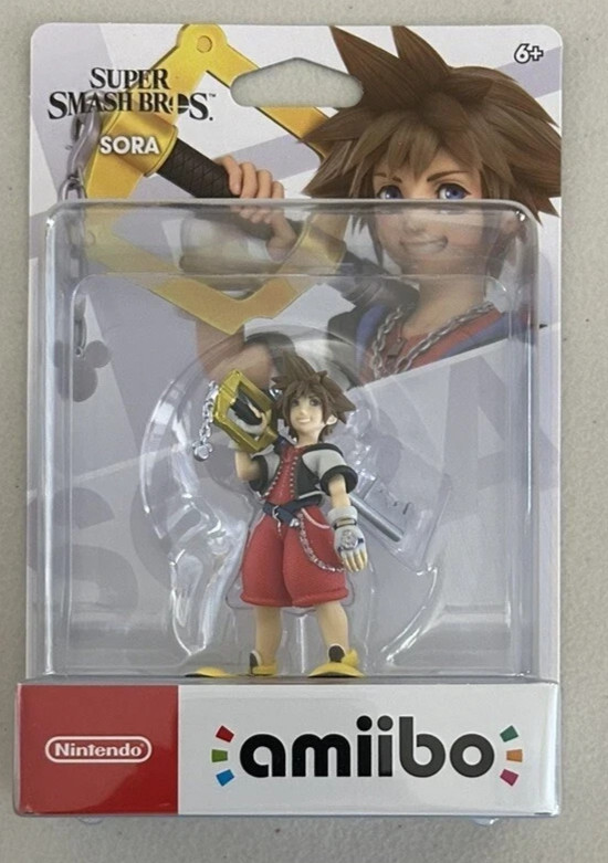Amiibo - Sora Kingdom Hearts Super Smash Bros Series Nintendo Brand New